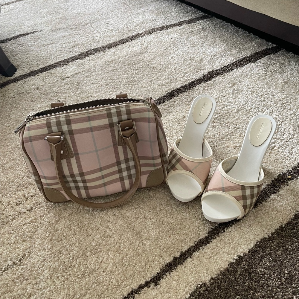 Burberry pink plaid speedy